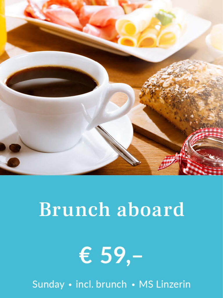 Brunch an Bord MS Linzerin