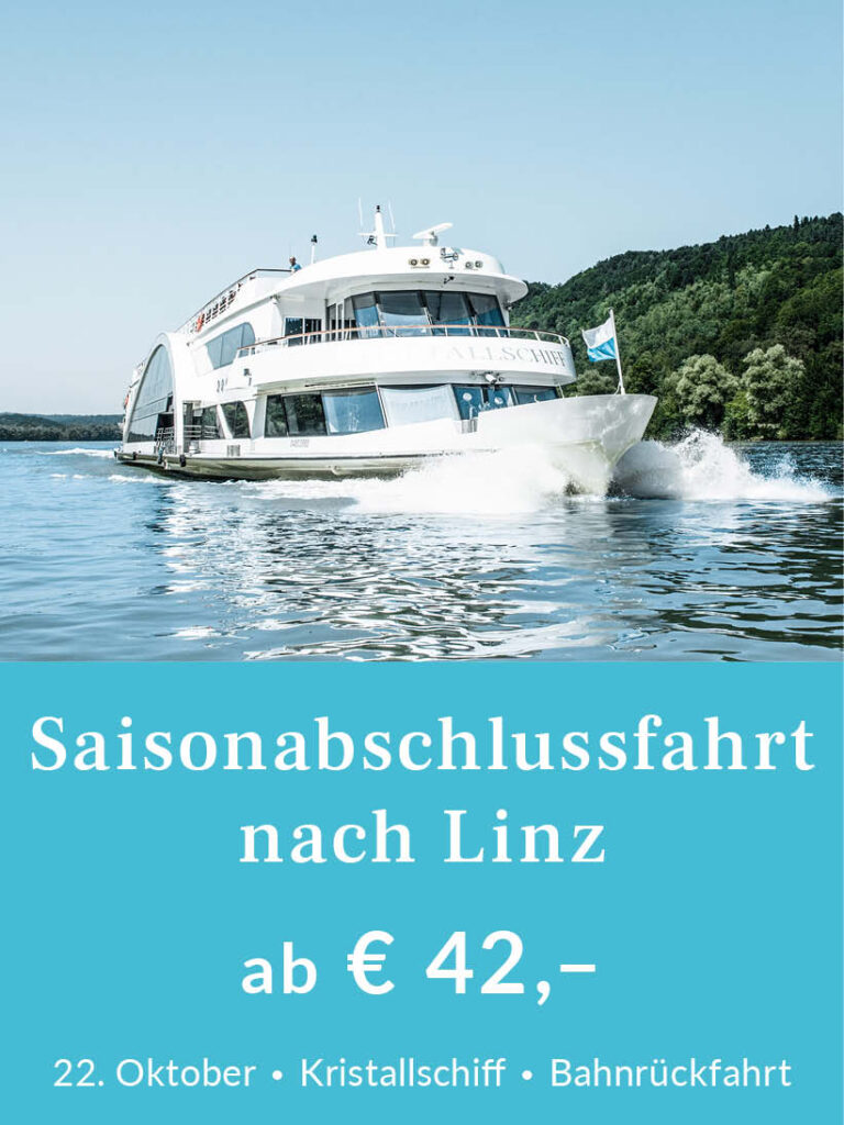 Saisonabschlussfahrt nach Linz mit dem Kristallschiff